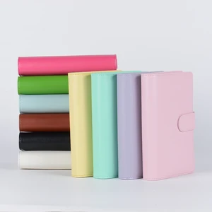 Factory Direct Supply Candy Color 24 Color Set Anti-penetration Leather Multi-color A5 Notebook Classroom Notes Business Meeting