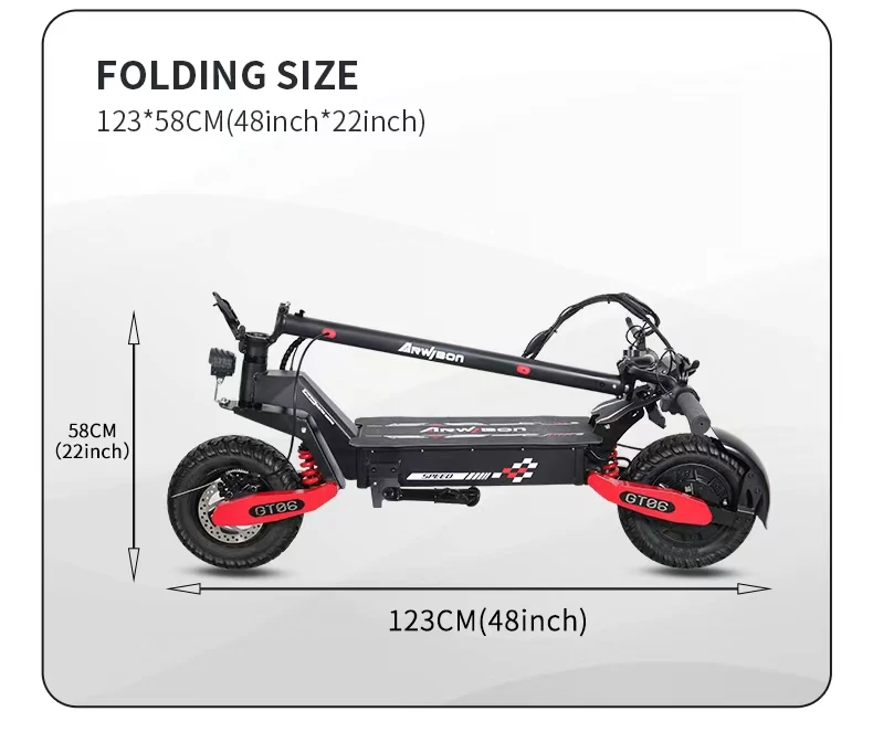 Max 70km 2400W Electric Scooter - Dual Motor Foldable GT06 PLUS Max 70km 2400W Electric Scooter - Dual Motor Foldable GT06 PLUS