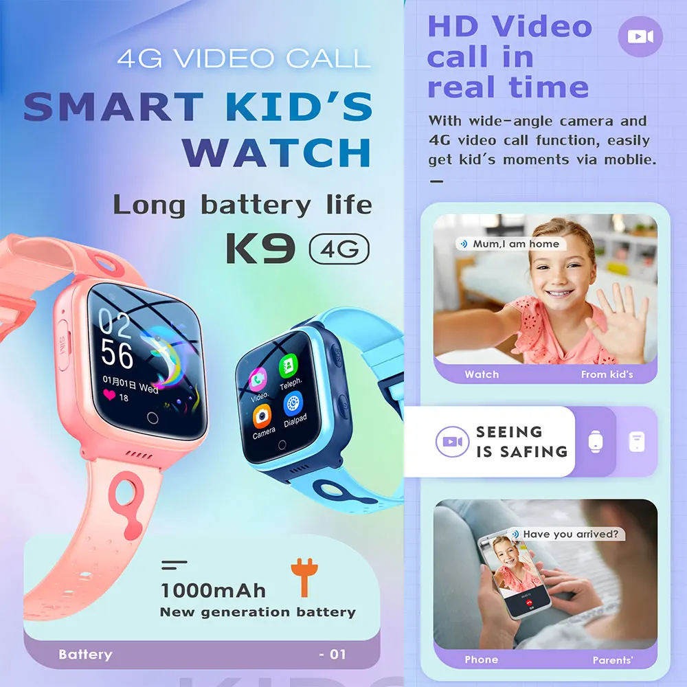 Vanssa Smart Watch Best GPS Tracker for Children Elders