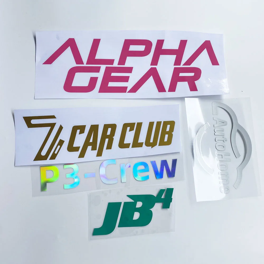 Custom Outdoor Use Removable Logo Letter Die Cut Vinyl Transfer Car