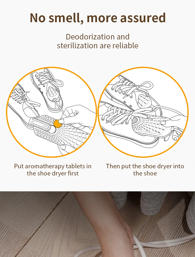 Electric Aroma Shoe Dryers Foot Boot Warmer Eliminate Bad Odor Sanitize