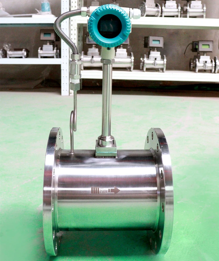 High Performance Stainless Propane Gas Flowmeter Insertion Vortex Flowmeter 4-20ma 12-24VDC Compressed air vortex Flowmeter