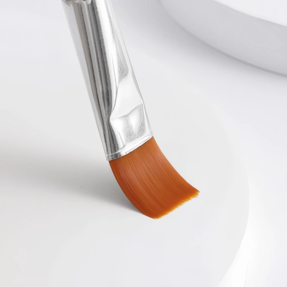 Keep Smiling Set of 6 Nylon Hair Wooden Handle Acrylic Oil Paint Brushes Set for Art Painting