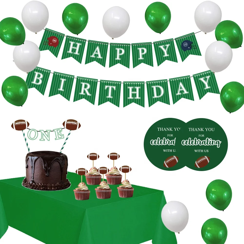 Football Theme Decorations De Fete D Anniversaire Banniere Joyeux Anniversaire Gateau Topper Nappe Kit Buy Fournitures De Fete D Anniversaire De Football Gateau De Banniere D Anniversaire De Football Kit De Decoration De Fete De Theme