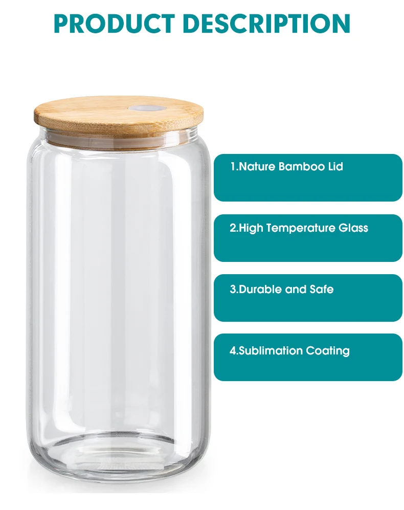 Us Warehouse 16oz Sublimation Frosted Clear Water Juice Blanks