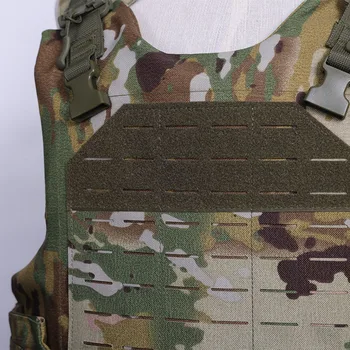 High quality tactical camouflage quick release vest - with MOLLE system - with EVA pad - US plus size protective vest