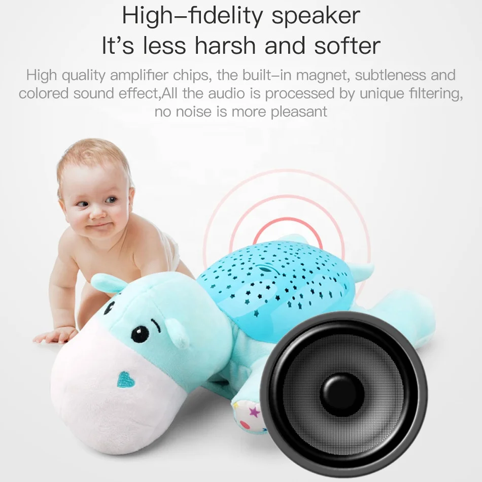 Baby Projector Plush Animal Soothing Sleep Toy