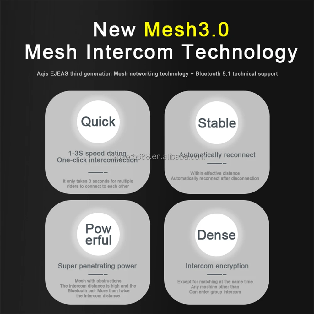 product tiypeor ejeas q8 1000m bluetooth intercom system for motorcycles waterproof abs helmet mesh intercom for riding-10