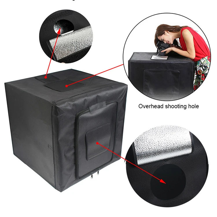 Cpyp световой короб 60*60 см складной светодиодный Лайтбокс для фотостудии коробка с 3 вида цветов фона для ювелирных изделий игрушка для детской фотосессии; Аксессуары