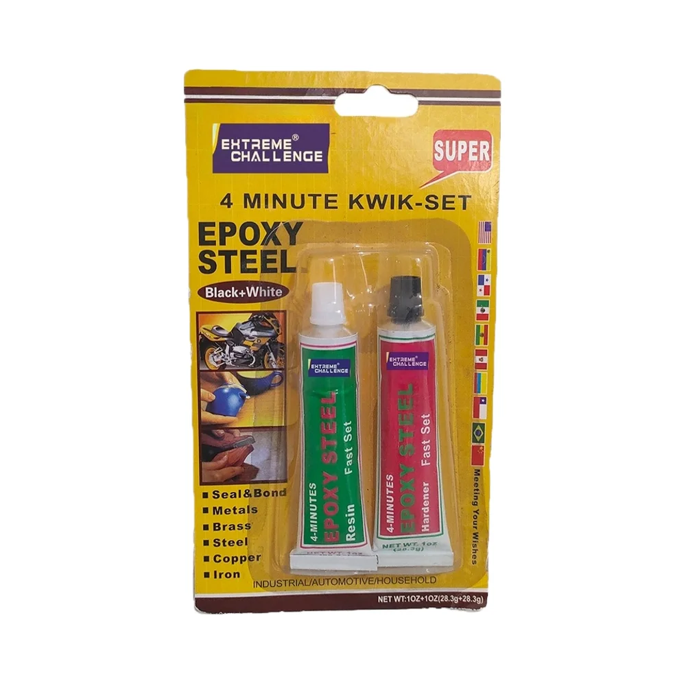 4-Minute Quick Set AB Epoxy Steel Glue Clear Neutral Silicone Sealant Adhesive for Tire Repair Tools RTV Gasket Maker Sealing