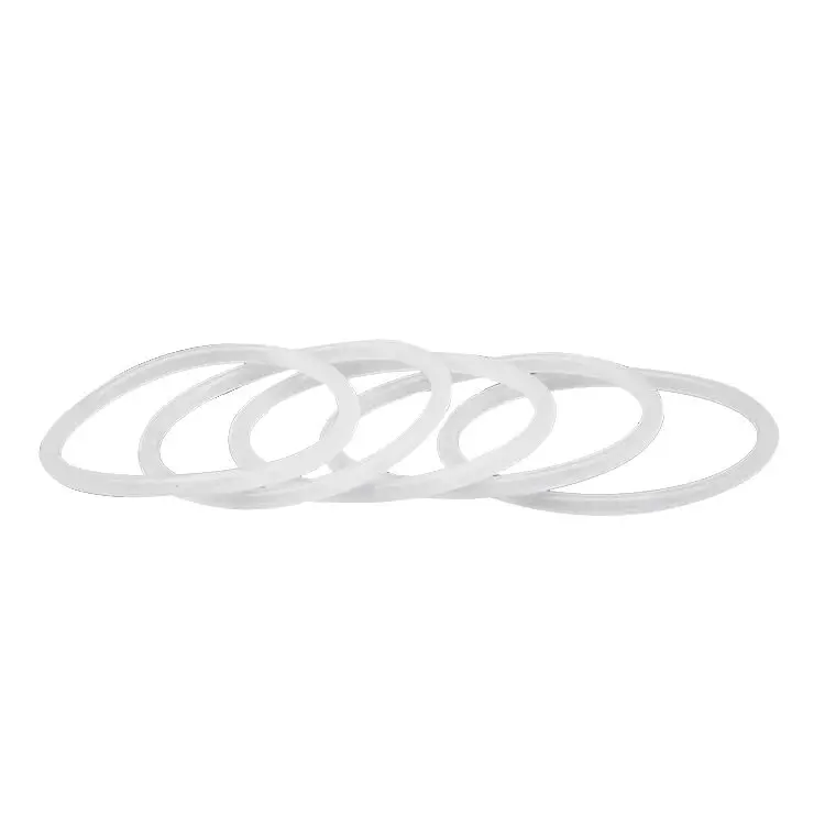 JiuYan White Transparent Molded Silicone Compression Rubber Flat Strip Round Seals Color Gasket Seals for Thermos