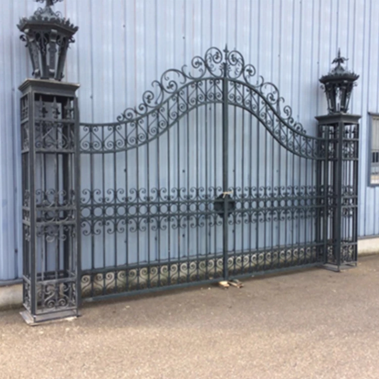 Engineered Luxury Wrought Iron Latest Main Gate Designs