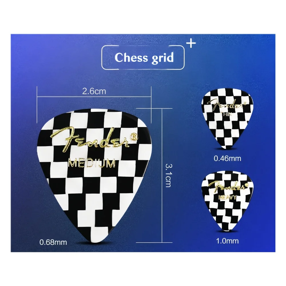 Jelo Instrument Jelo F-351 Celluloid Custom Printed Name Guitar Picks Heavy Medium Thin ...