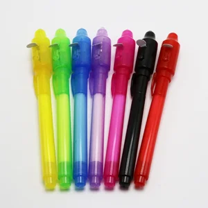 2026 New Large Capacity Creative Magic Led Uv Light Secret spy Pen  Invisible Ink Pen Light up Pen for Kid
