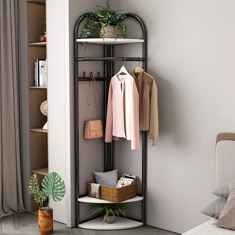 Modern Simple Triangular Indoor Iron Drying Rack for Small Spaces