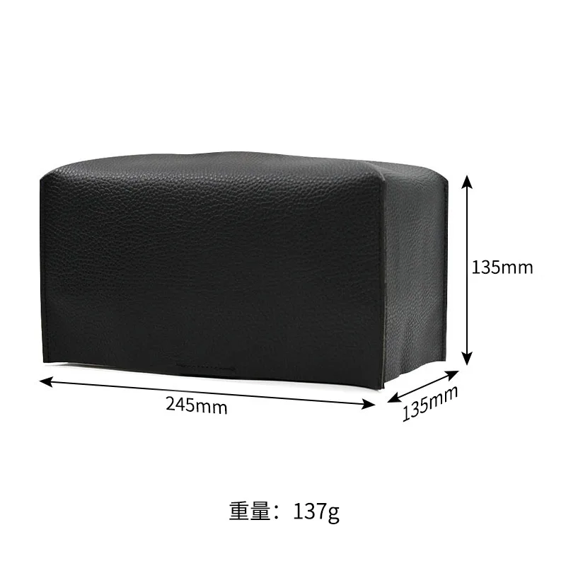 Modern Decorative Leather Rectangular Tissue Box Case Household Foldable Home Restaurant PU Leather Organizer