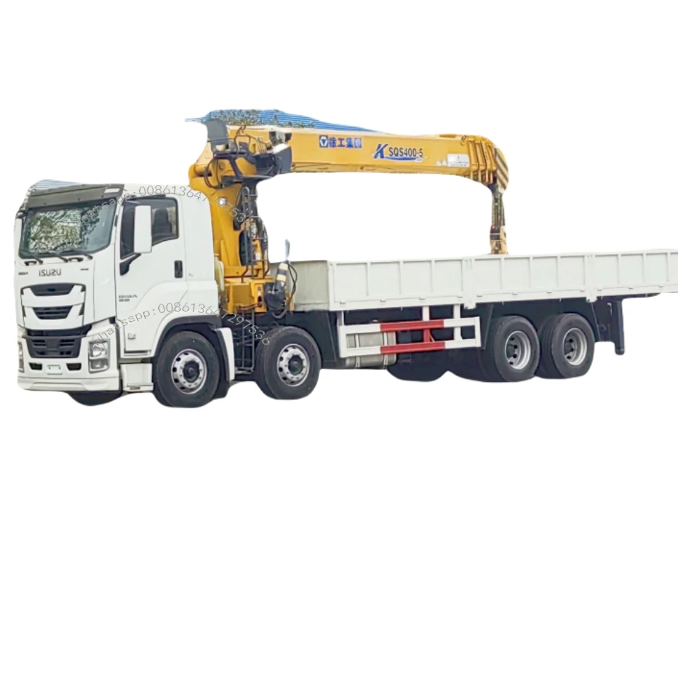 12 Ton Truck Mounted Crane With Foldable Arm Lorry Mounted Crane For