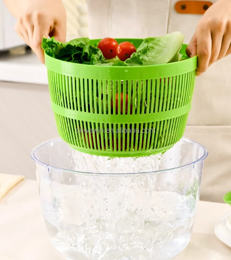 Manual Salad Spinner Kitchen Vegetable Dryer Vegetable Washer Spinners ...