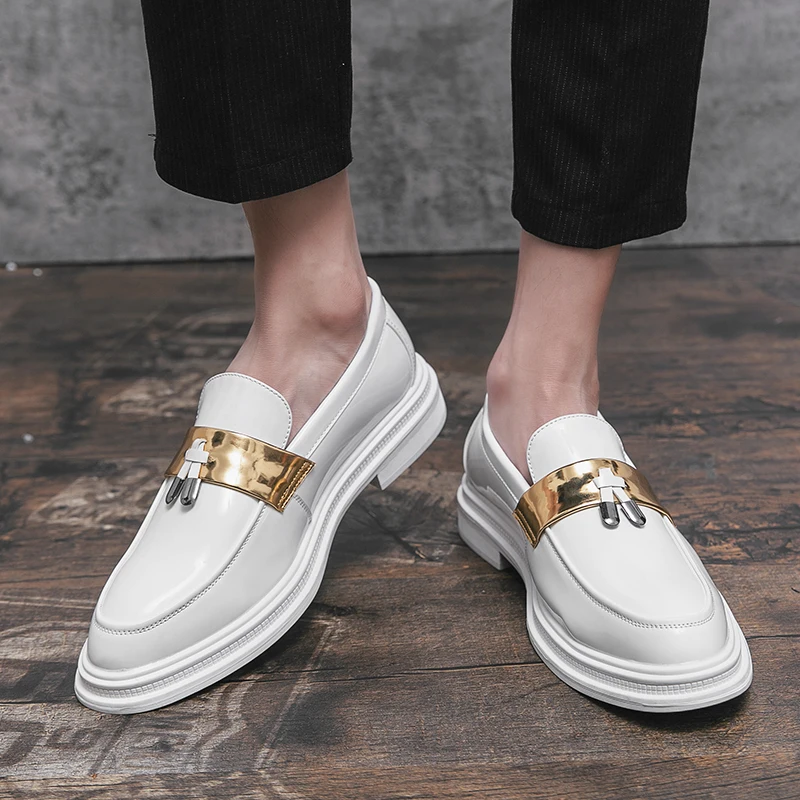 Tassel Loafers Comfortable Durable Patent Leather Upper  display picture 3