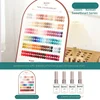 Mini paleta de pegamento funcional de 120 colores en botella blanca grande