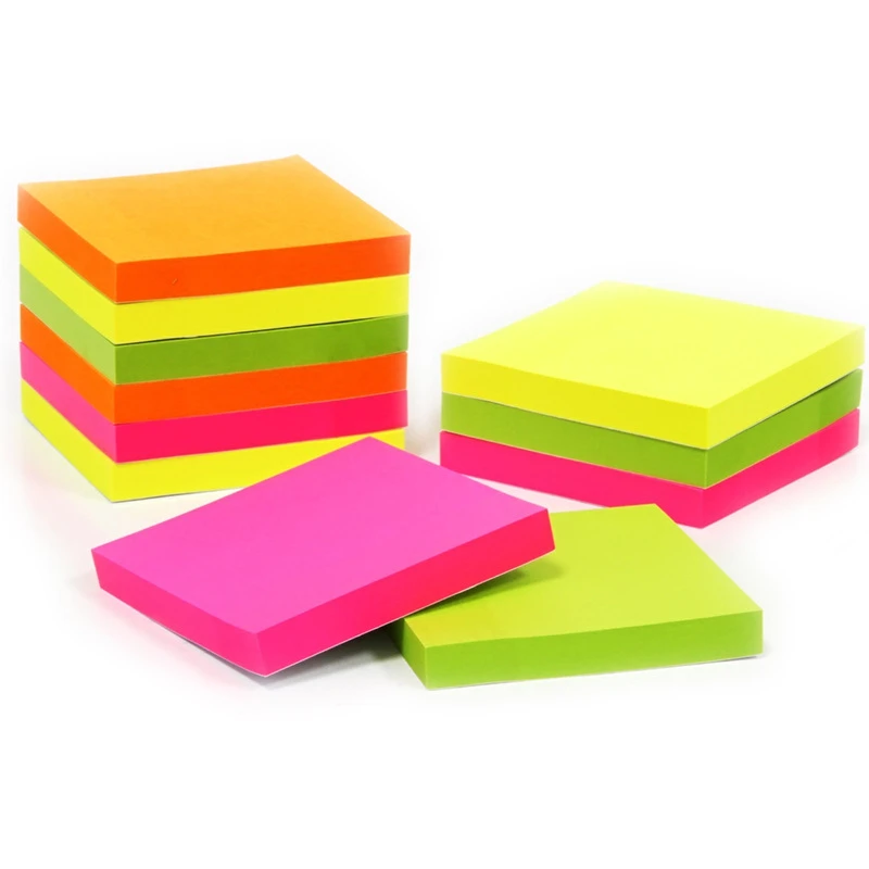 Top Quality Customized Promotion 4 color offset printing Paper Post Notes wood free Paper Sticky notes Memo Pad