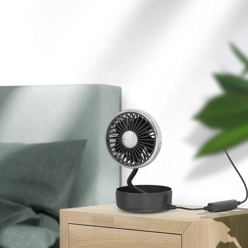 2023 portable mini fan desktop work office brushless motor low noise bendable hose CE F302A other fans