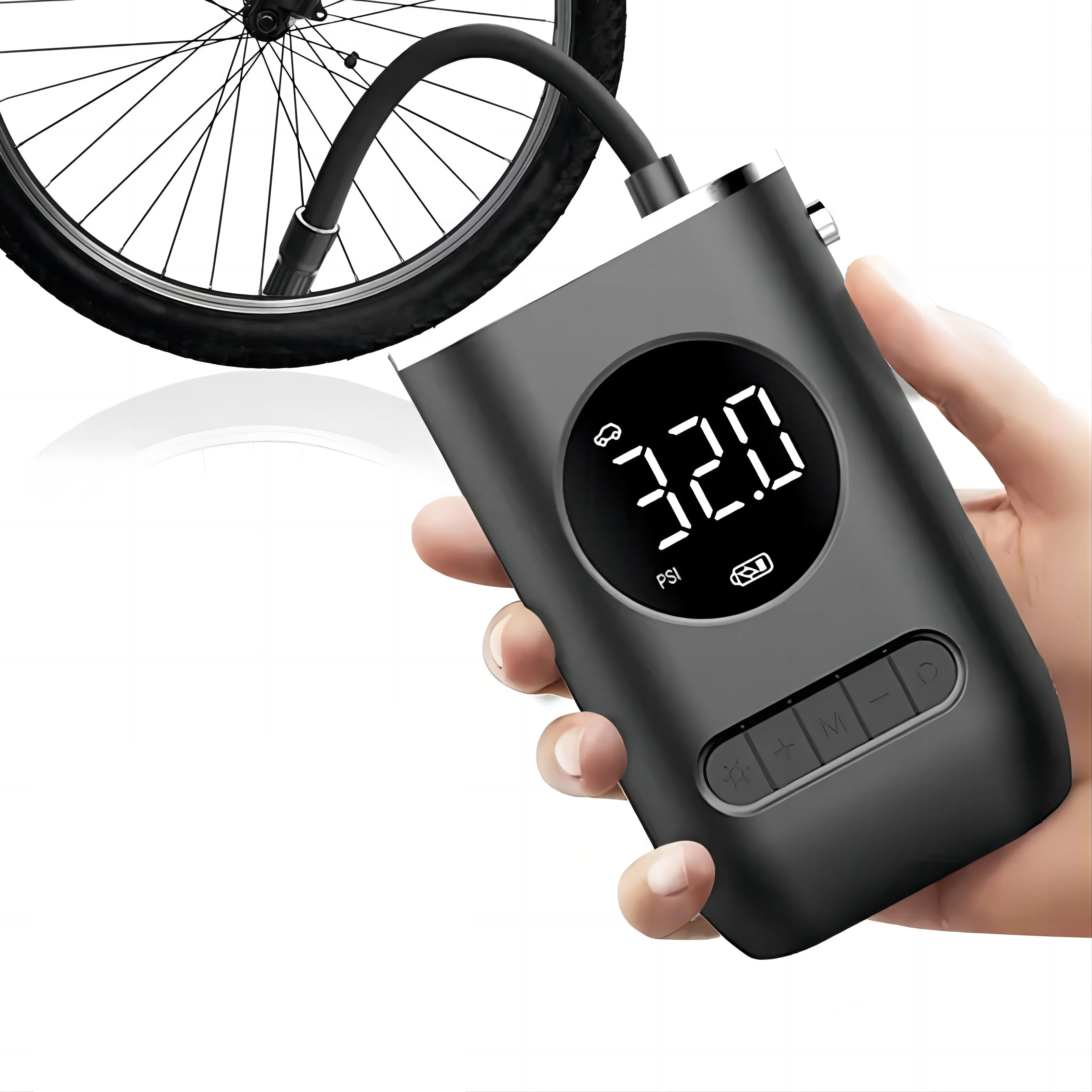 New Arrival Wireless Tire Inflator Digital Display Portable Car air Pump Inflator Pump for Bicycle Car Tires Lightweight