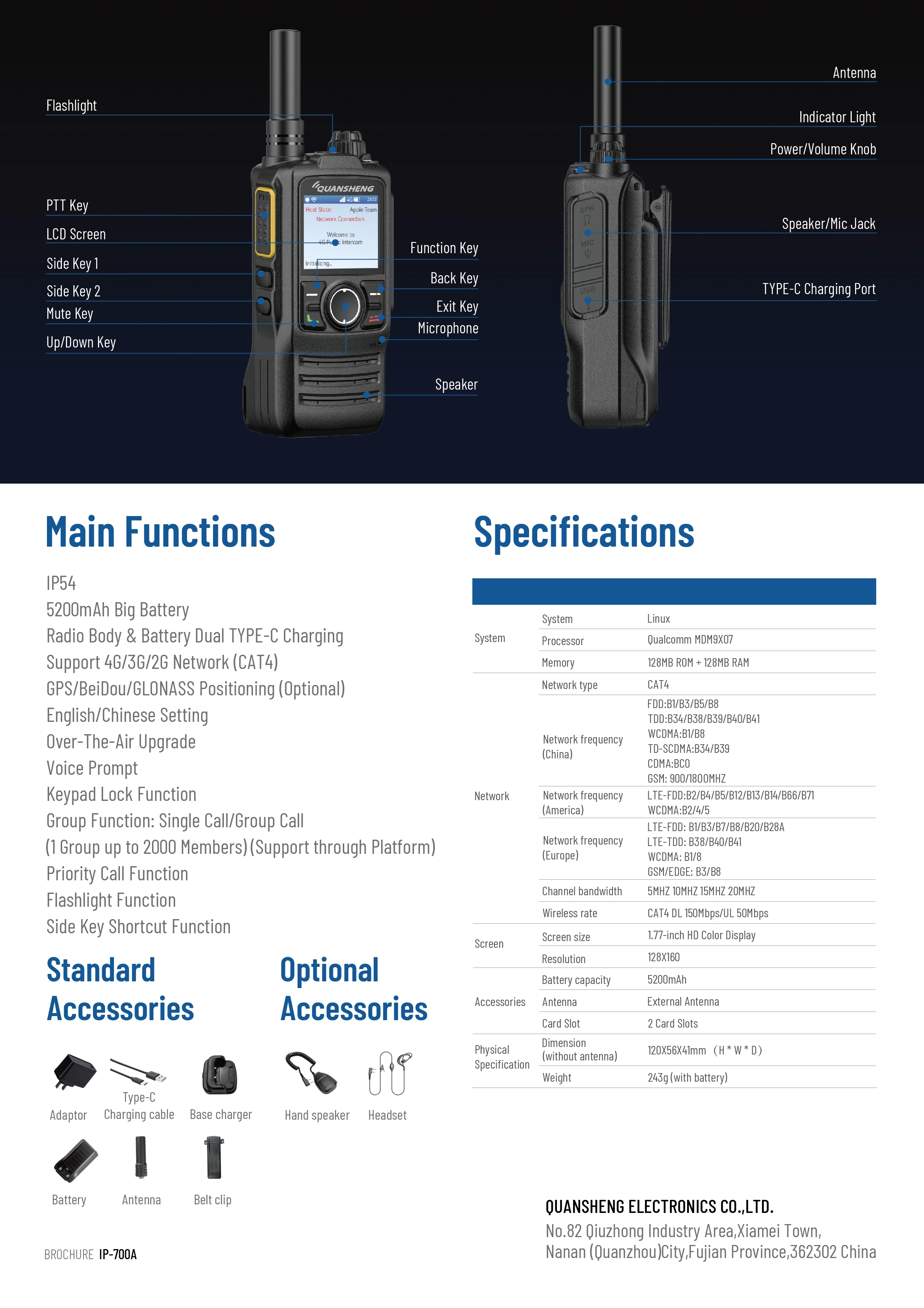 WAWAゼロキー　100本 Yshon Ls-V91 High Power Strong Endurance Walkie Talkie - Two