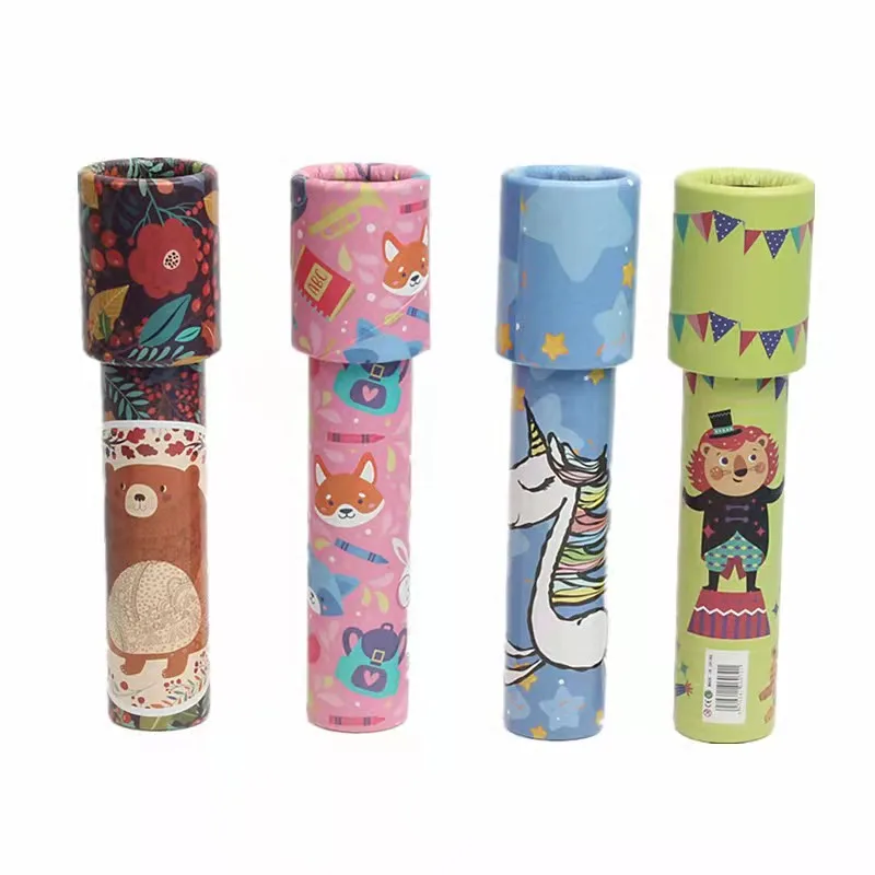 Детский классический калейдоскоп игрушечный пластиковый бумажный для детей