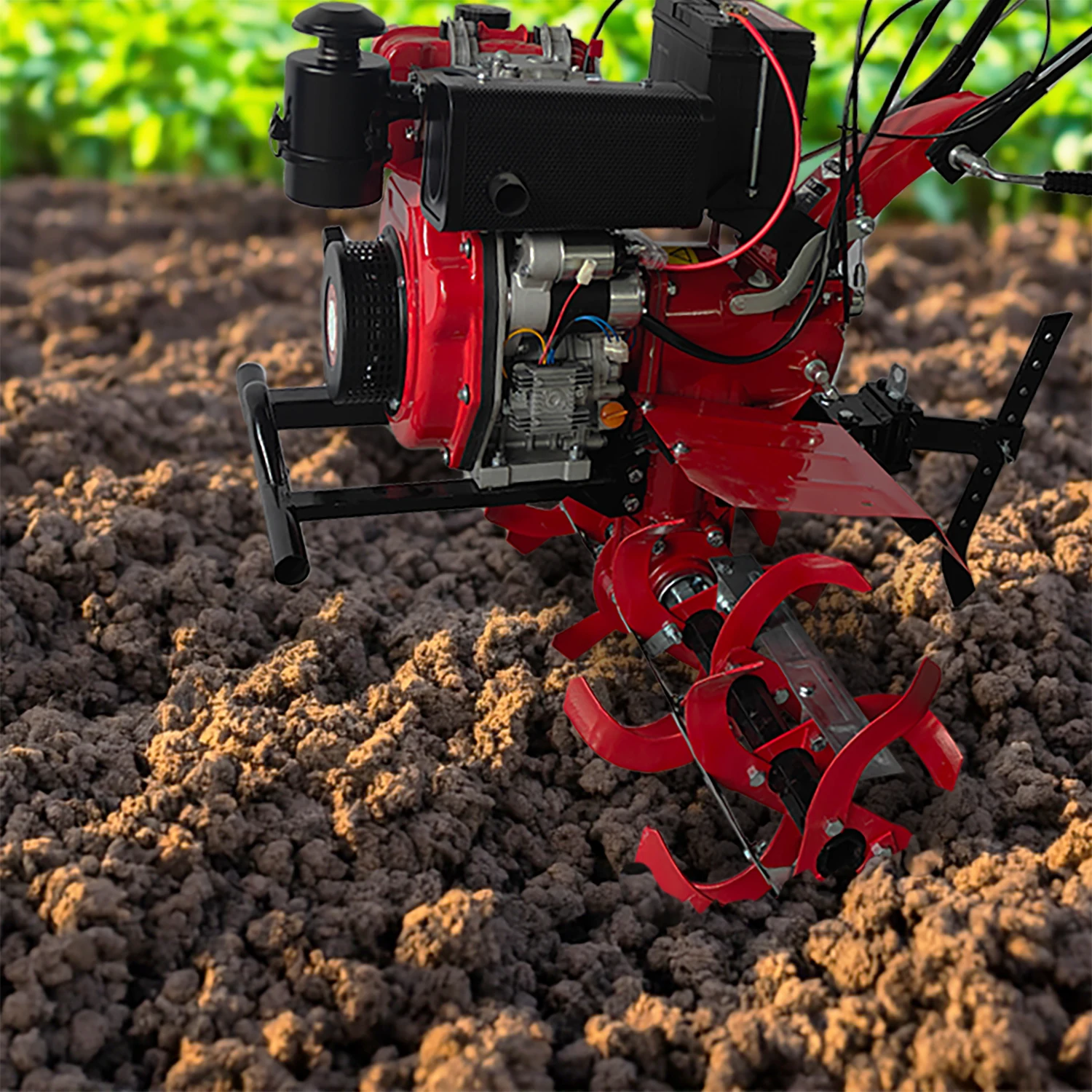 High Productivity Mini Tiller Hand-Operated Micro Agriculture Cultivator Farm Tractor Weeding Agricultural Machinery Equipment