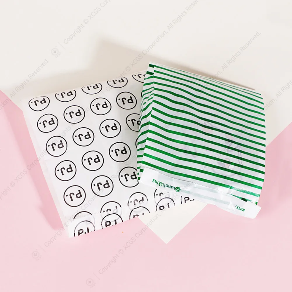 Compostable Custom Design Glassine Paper Package Courier Mailer Bags Transparent Envelope