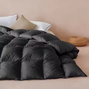 Wholesale Luxury Winter King Queen Size Super Comfortable Filling Goose Down Quilt Duvet Comforter Set Hotel Bed Sheets