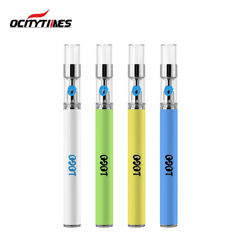 Ocitytimes оптовая продажа белого цвета 350mah перезаряжаемая OEM ODM cbd вейп ручка