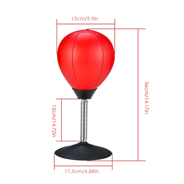 ZHOYA SPORT Desktop Punching Bag Heavy Duty Stress Relief Ball Desk Boxing Punch Ball Boxing Funny Toys for Kids and Friends