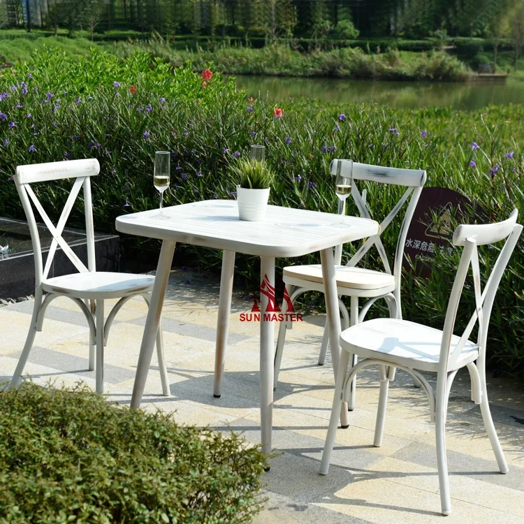 Metal Home Furniture Manufacturers Commercial Design Colorful Vintage Chair Distressed Aluminum Dining Room Bistro Stool