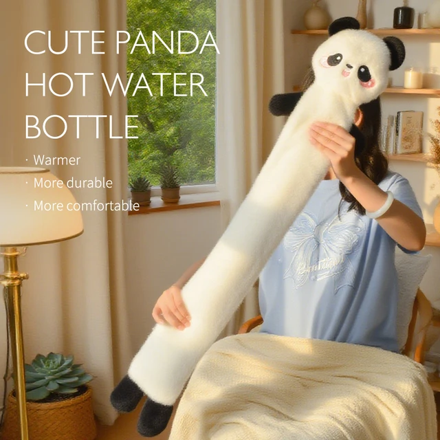 Panda Cartoon Cute Water Filled Hot Water Bag, Winter Warm Bedding, Warm Feet, Warm Body, Warm Stomach, Warm Water Bag