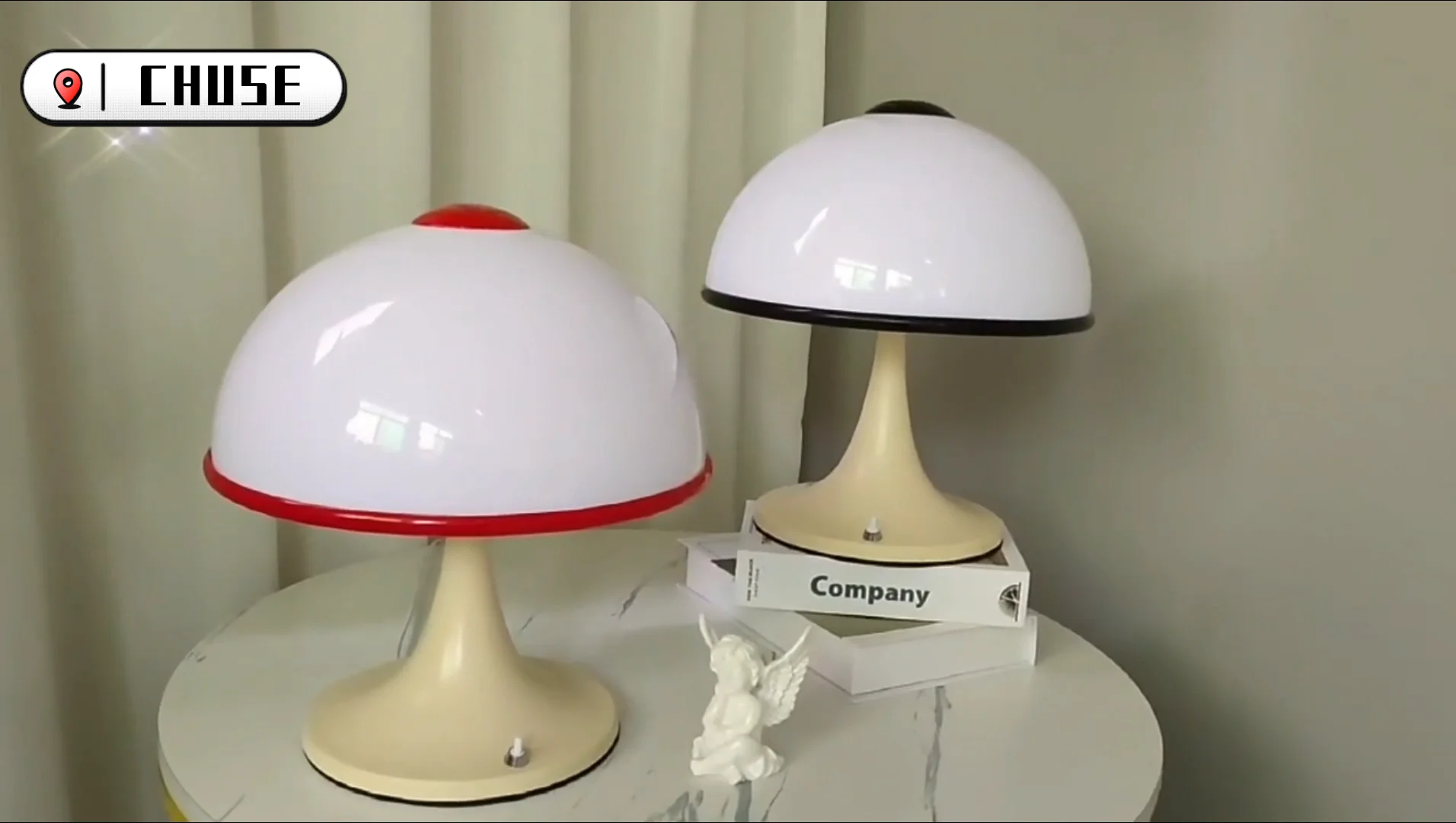 Chuse Factory Acrylic High Light White Mushroom Lamp Colorful Night