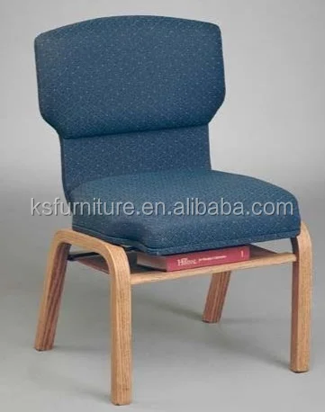 Red Blue Fabric Bentwood Chair Church Furniture Church chair