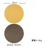 Turmeric-colored tea-brown placemat 20cm