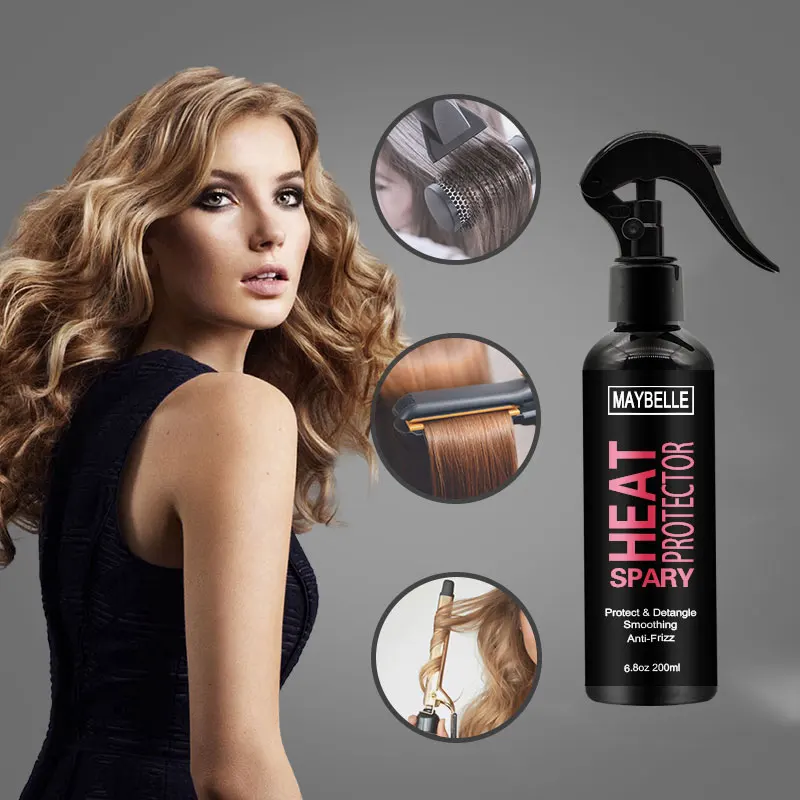 Custom Argan Oil Weightless Formula No Build up Heat Protectant Spray for Protect Hair From Thermal Damage