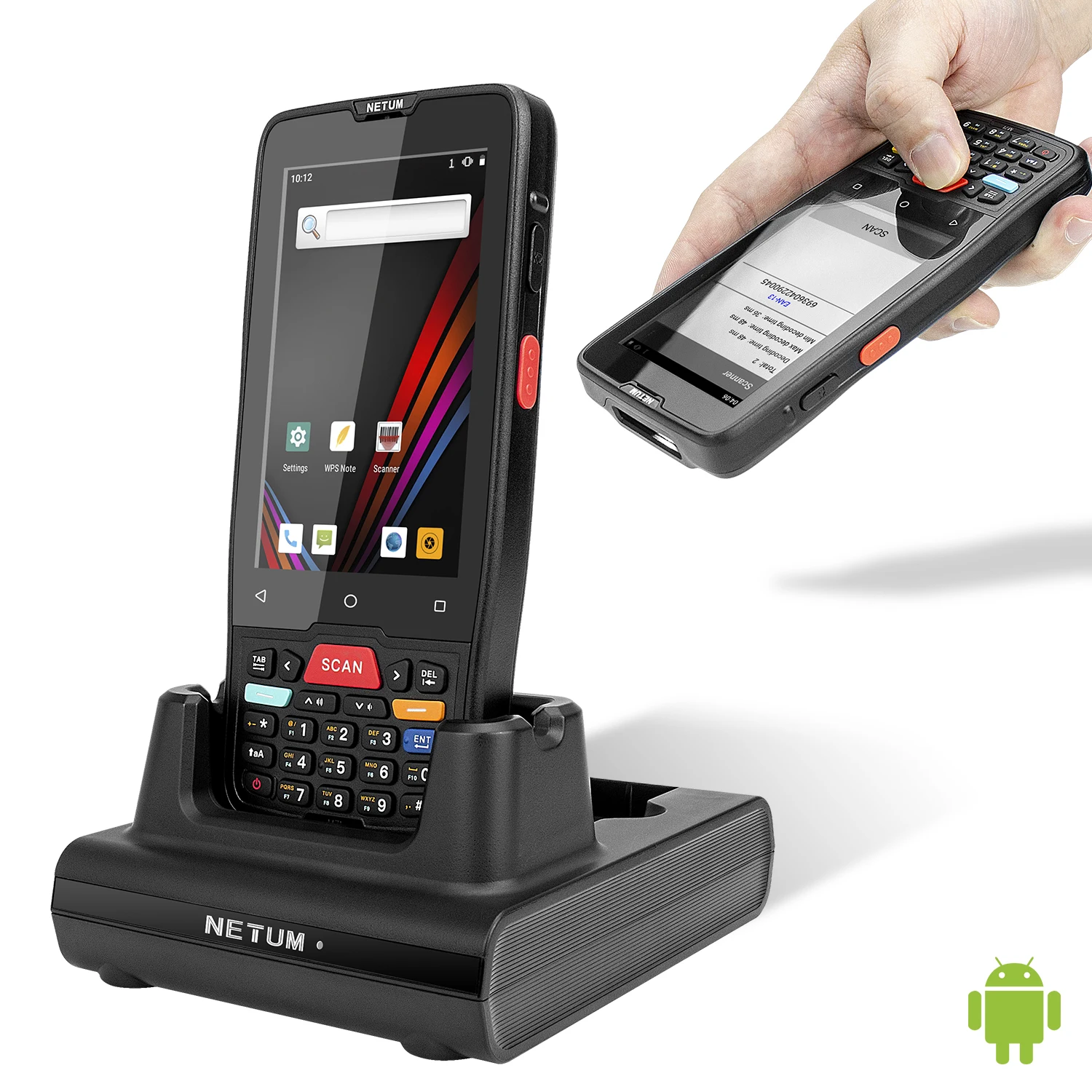 NETUM Rugged M71 Handheld Barcode Scanner & Android PDA