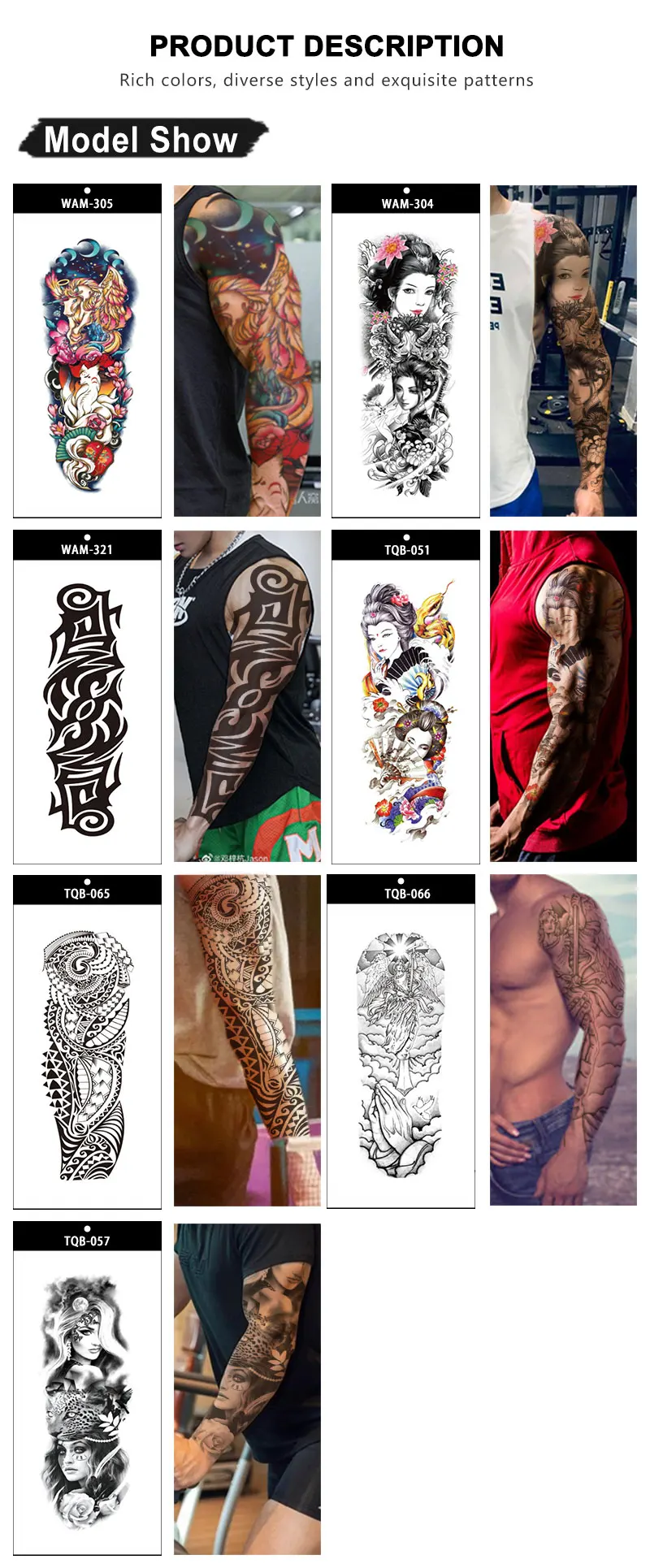 Wholesale Custom Temporary Tattoo Stickers - Waterproof Body Art