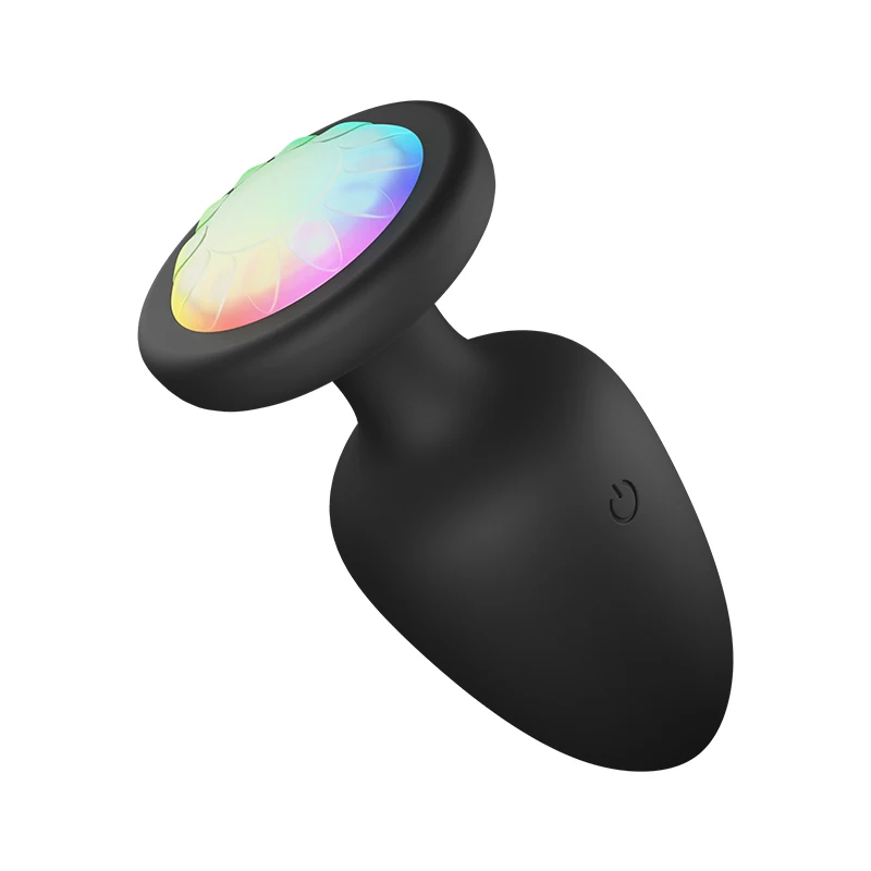 Anal Plug Remote Control Anal Vibrator 10 Modes Led Flashing Vibrating Butt Plug 10 Vibrations Anal Sex Toys for Adult