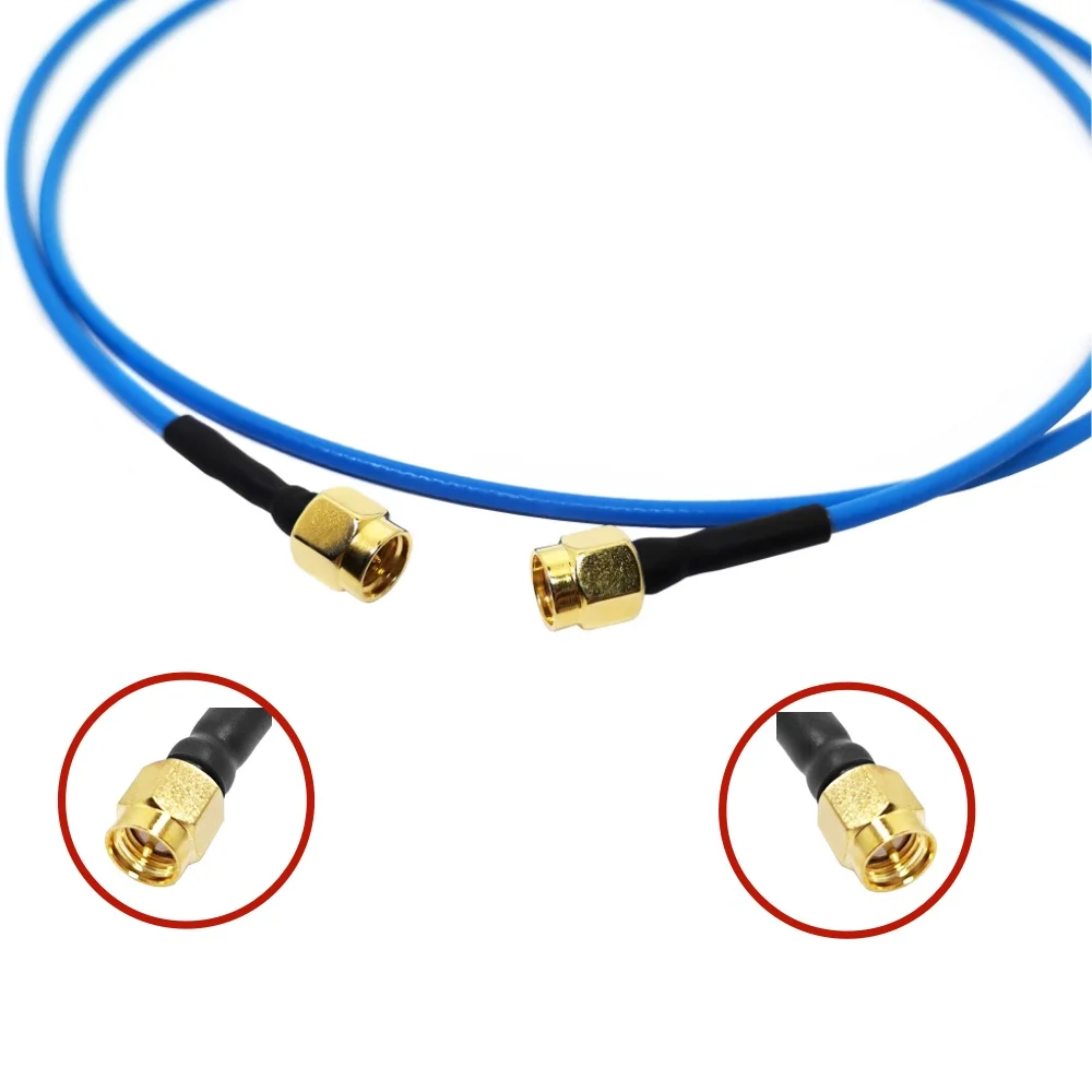 SMA Male to SMA Male RG405 SS405 RF Coaxial Cable SMA RF Coax Pigtail Cable 50 Ohm Low Loss Extension Cable 10CM
