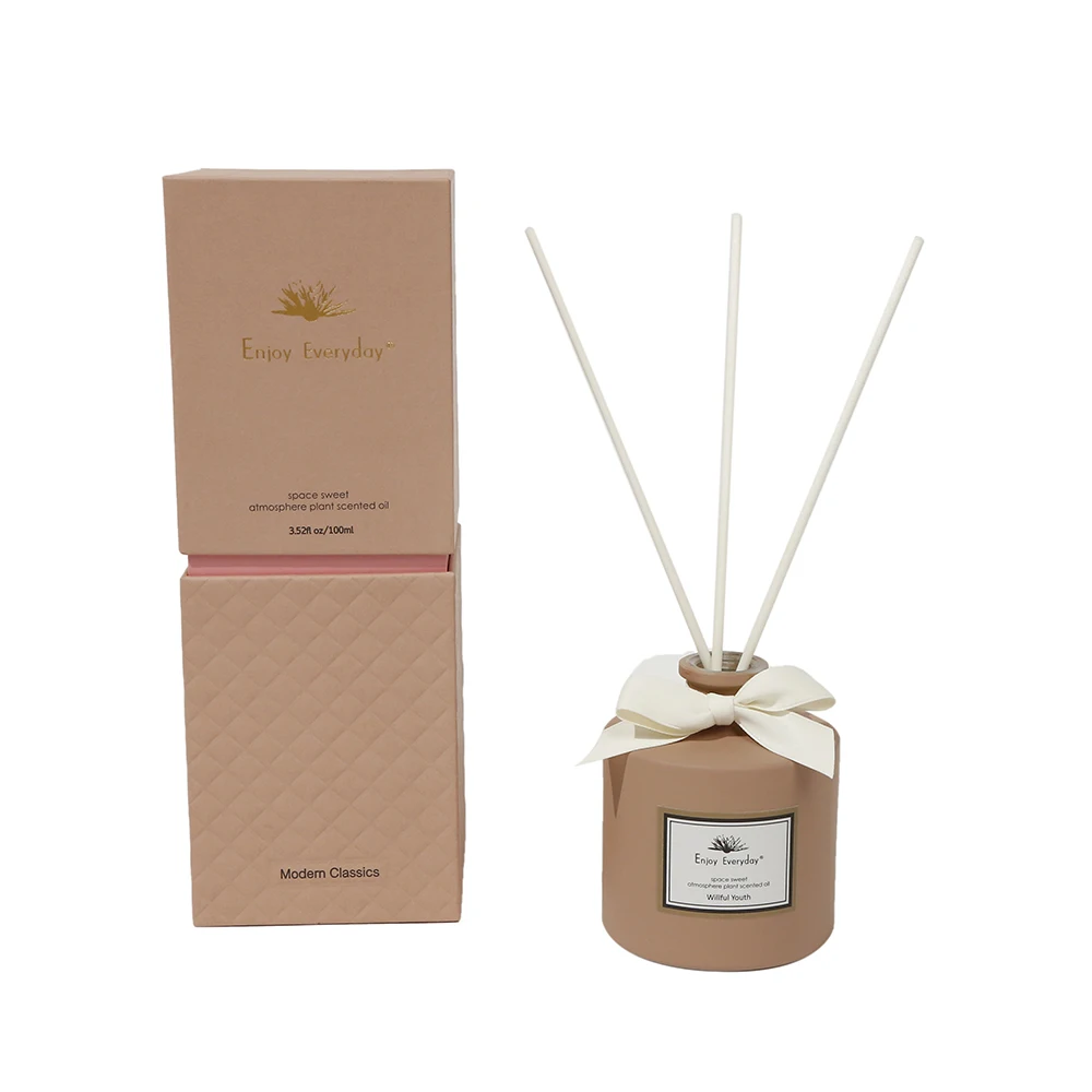 Luxury Christmas Reed Diffuser Premium Luxury Bottle &Pastel Packaging Sweet Vanilla/Pine Scent for Home, Office&Holiday Gifting