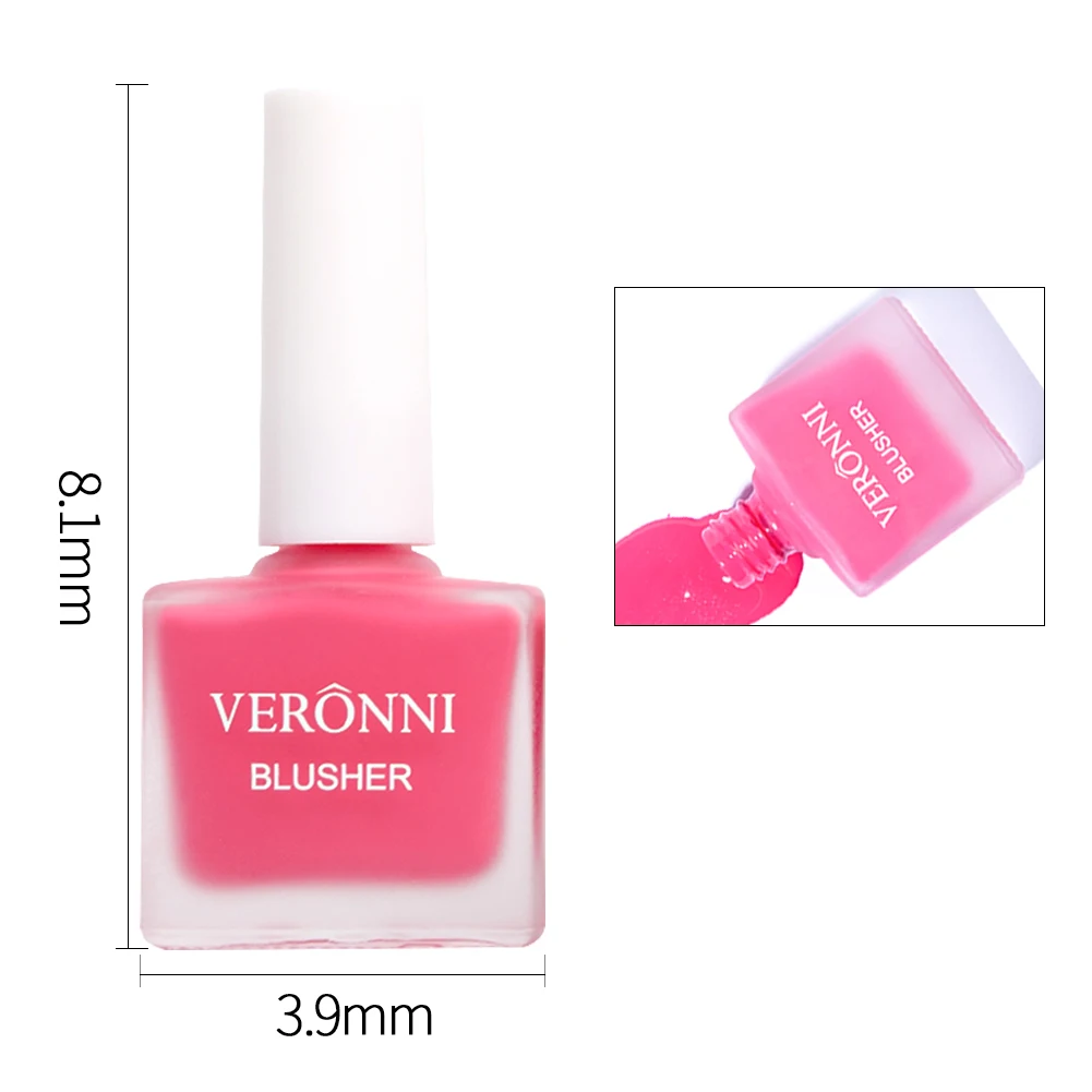 VERONNI 4 Color Makeup Face Liquid Blusher Face Blush Long Lasting Natural Make up  Blush