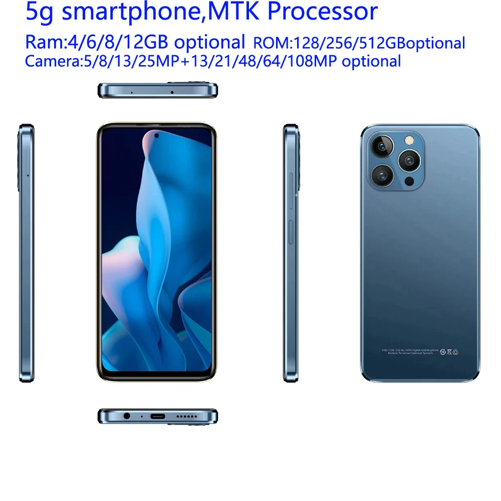 2022オリジナル低価格スマートピンク大画面セル最高のカメラ付き