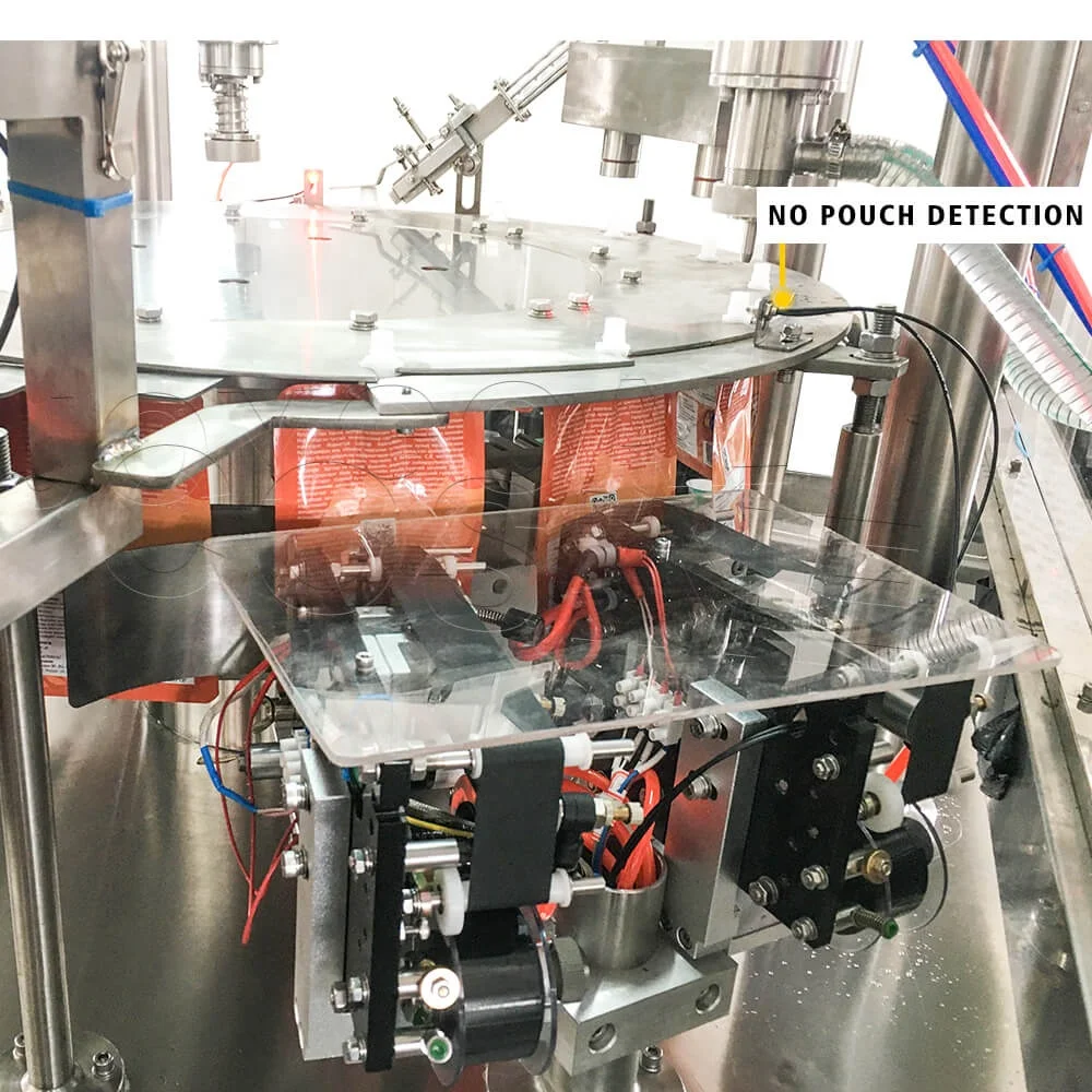 Rotary Automatic Premad Spout Bag Doypack Suck Pouches Filler Drink Milk Filling Equipment and Capping Machine for Liquid Juice