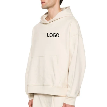 custom high quality cotton heavyweight hoodies wholesale blank fleece pullover oversized men's hoodies