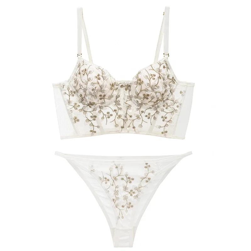 Cute Girl Sexy Bra Panty Set Floral And Thong Bottom Images Sexy Hot